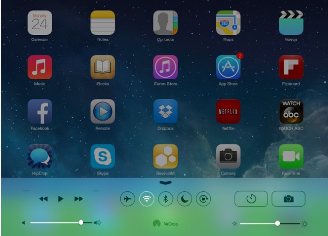 苹果最新公布全新iOS 7 Beta 2