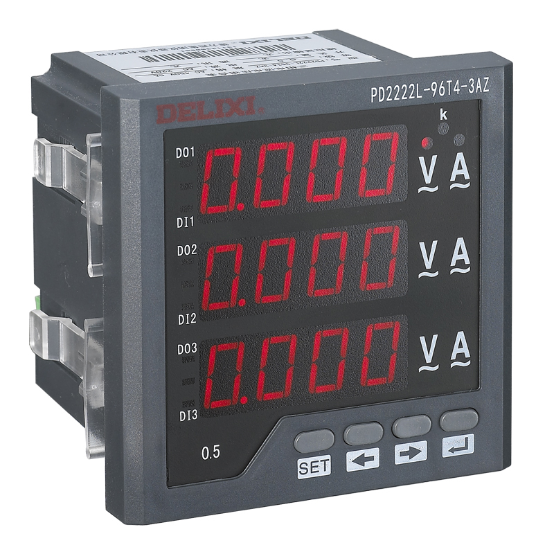 德力西 DELIXI 安装式可编程数字显示组合电测量仪表 PD2222L-96T4-3AZ型