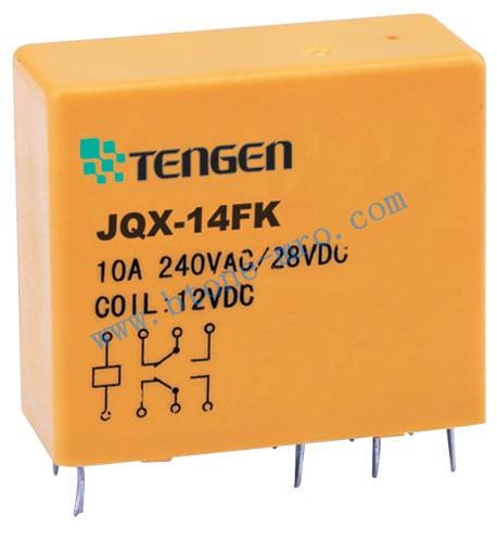 JQX-14FK小型大功率电磁继电器,JQX-14FK,天正,TENGE,华南总代理,广州天正,深圳