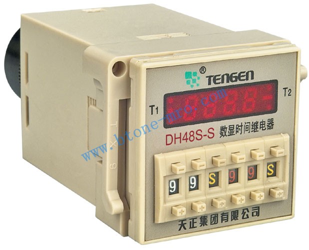 DH48S-S系列数显式时间继电器,DH48S-S系列,天正,TENGE,华南总代理,广州天正,深圳
