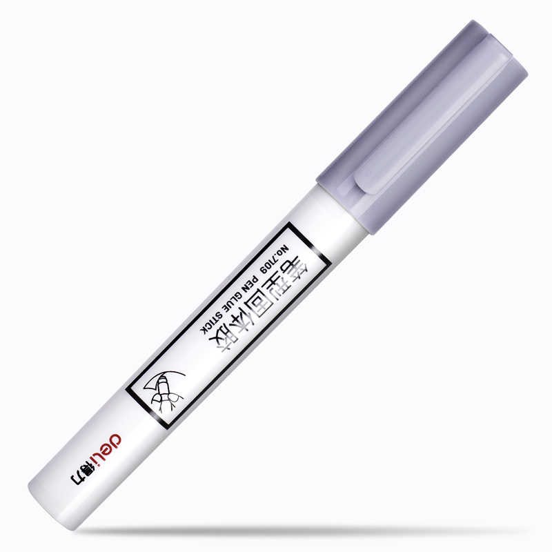 得力 deli 笔型设计粘力强可替换胶芯便于携带笔型固体胶(混) 7109型