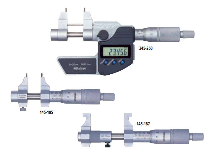 三丰(MITUTOYO) 内径千分尺 345, 145 系列 — 卡尺型 英制／公制型 数显型 34