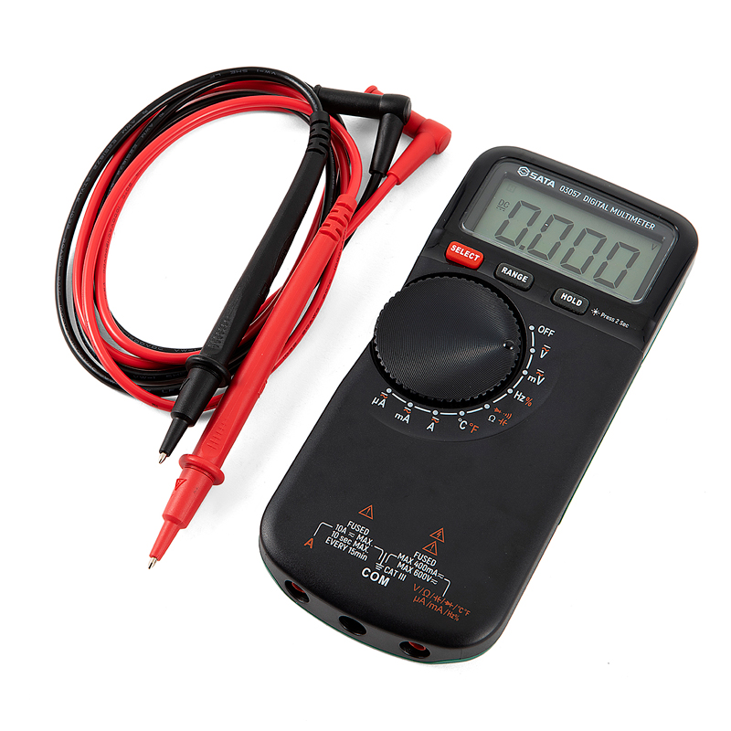 世达工具 SATA 带温度测量薄型数字万用表